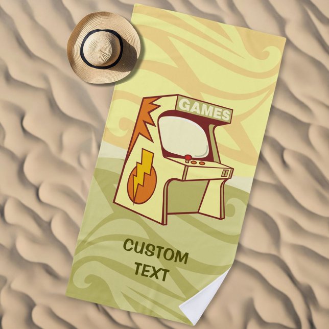 Serviette De Plage Machine d'arcade (Créateur téléchargé)