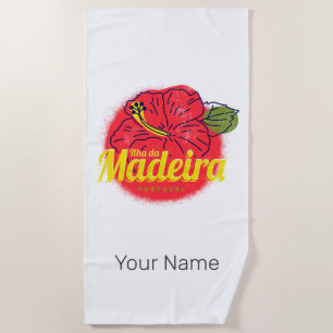 Serviette De Plage Madeira Hibiscus Flower Island Portugal Souvenir