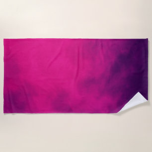 Serviette De Plage Magenta Purple Beach Towel - Personnalisable