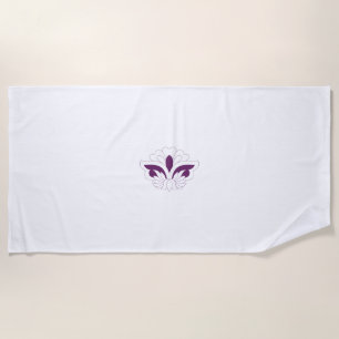 Serviette De Plage Magenta rouge décoratif