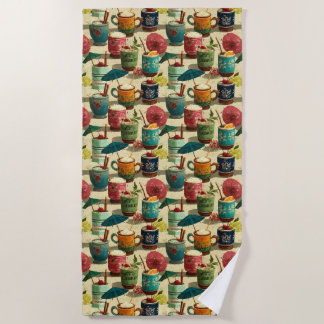 Serviette De Plage Mai Tais au coucher du soleil