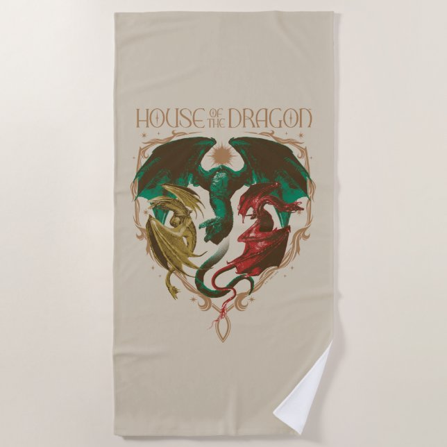 Serviette De Plage Maison du Dragon | Bouclier dragon (Devant)