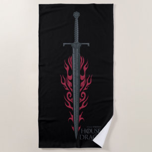 Serviette De Plage MAISON DU DRAGON King Viserys Épée flamboyante