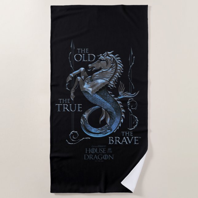 Serviette De Plage MAISON DU DRAGON | Maison Velaryon Sigil (Devant)