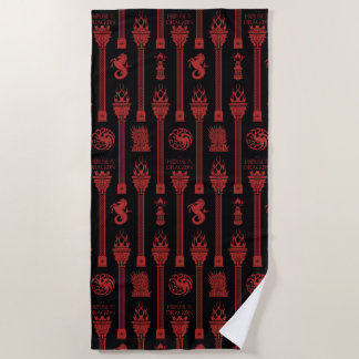 Serviette De Plage Maison du Motif de la crête du Dragon