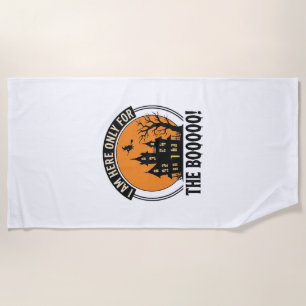 Serviette De Plage Maison hantée Halloween Drôle Boo Vintage_1