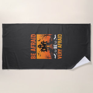 Serviette De Plage Maison Hantée Halloween Soyez Craintifs Création