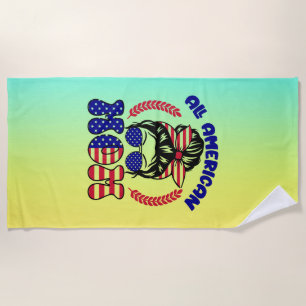 Serviette De Plage Maman tout à fait américaine-32169
