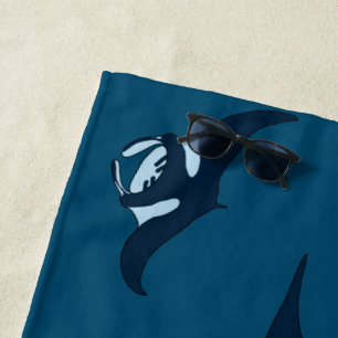 Serviette De Plage Manta Rays