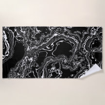 Marble Mystique - Agate Elegance - noir et blanc