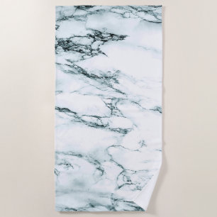 Serviette De Plage Marbre vert Veine look personnel
