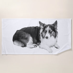 Serviette De Plage Marée calme, yeux clairs