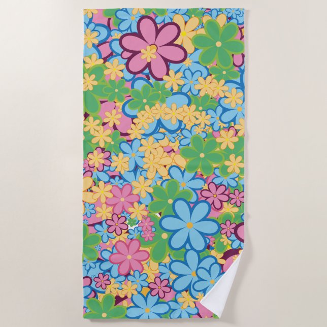 Serviette De Plage Marguerites (Devant)