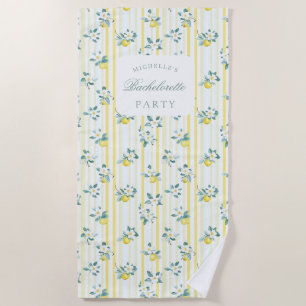 Serviette De Plage Mariage Champêtre Vintage Floral Fête de Fiançaill