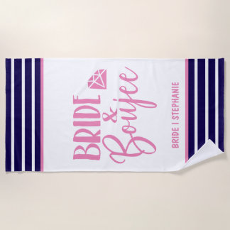 Serviette De Plage Mariée & Luxueuse Mariée Personnalisée