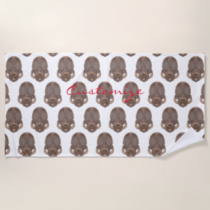 Serviette De Plage Masque gaz vapeur Thunder_Cove