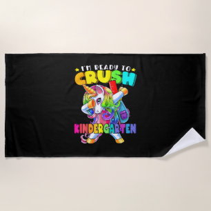 Serviette De Plage Maternelle Crush Licorne Dabbing Retour à l'école