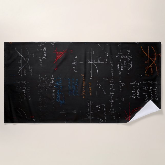Serviette De Plage Math Beach Towel (Devant)