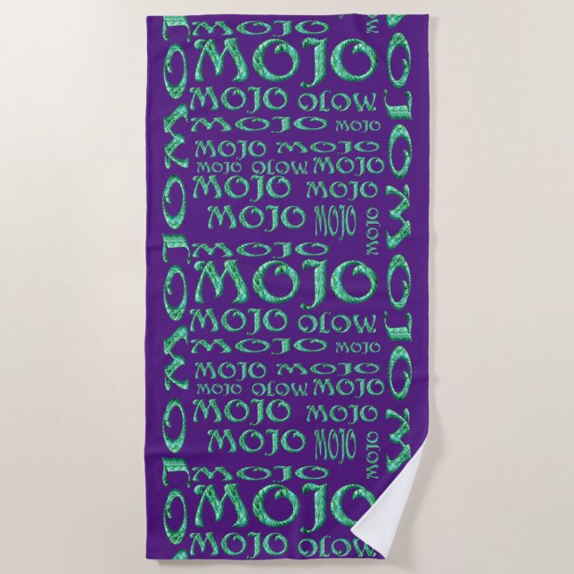 Serviette de plage mauve mojo (Devant)