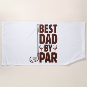 Serviette De Plage Meilleur papa par Parc Golf Papa