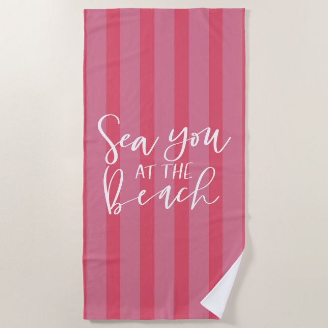 Serviette De Plage Mer À La Plage (Devant)