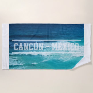 Serviette De Plage Mer de Cancun Mexique