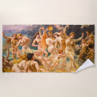 Serviette De Plage Mères et Anges dansant