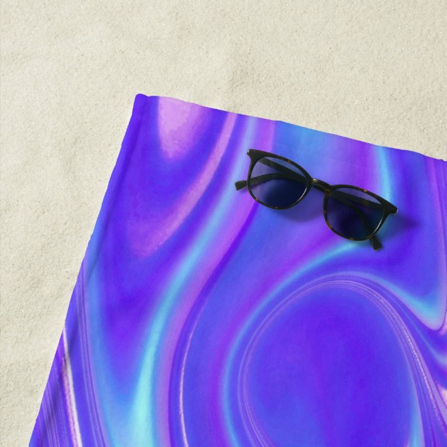 Serviette De Plage Mermaid Giggles Abstrait (En situation)