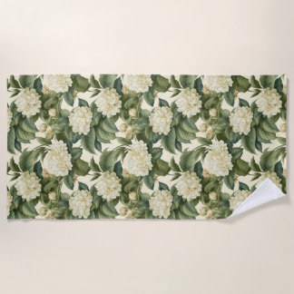 Serviette De Plage Merveilleux motif floral classique