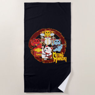 Serviette De Plage Métal Maneki