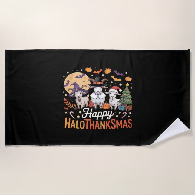 Serviette De Plage Mignonne Flamant rose Thanksgiving Je ne suis pas  (Devant)