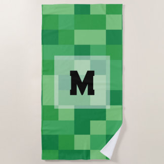 Serviette De Plage Minecraft Monogram Towel