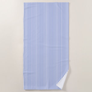 Serviette De Plage Miniature Marine Bleue Cabana Stripes Plage Servie
