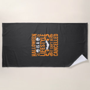 Serviette De Plage Mode de vie Halloween Chauve-souris Citrouille Des