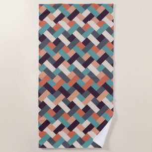 Serviette De Plage Mode motif élégant - Géométrique Moderne Vintage
