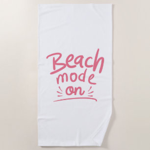 Serviette De Plage Mode Plage Activé