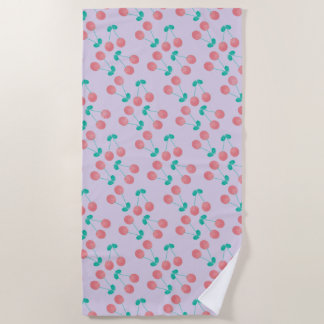 Serviette De Plage Modern Cherries Pattern