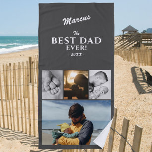 Serviette De Plage Moderne Meilleur papa Jamais Père Jour Keepsaké 4 