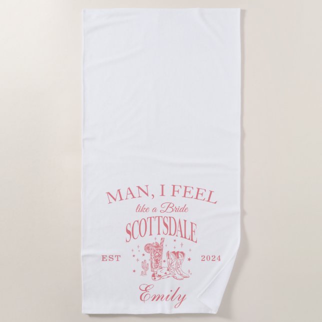 Serviette de plage moderne personnalisée pour ente (Devant)