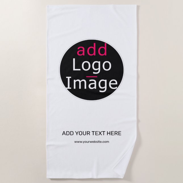 Serviette De Plage Moderne Professionnel Personnalisable Entreprise B (Devant)