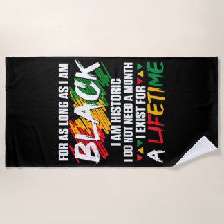Serviette De Plage Mois de l'histoire des Noirs Pour aussi longtemps 