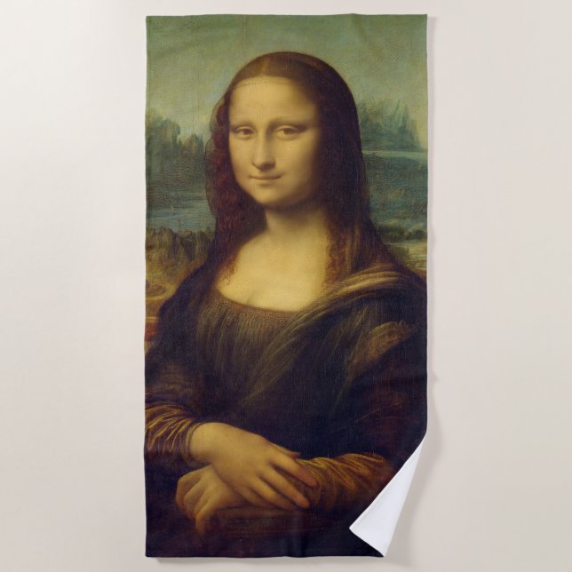 Serviette De Plage Mona Lisa By Leonardo Da Vinci (Devant)