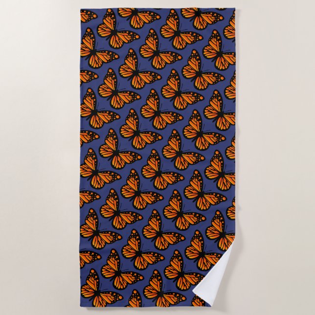 Serviette De Plage Monarch Butterfly Design - Plage (Devant)