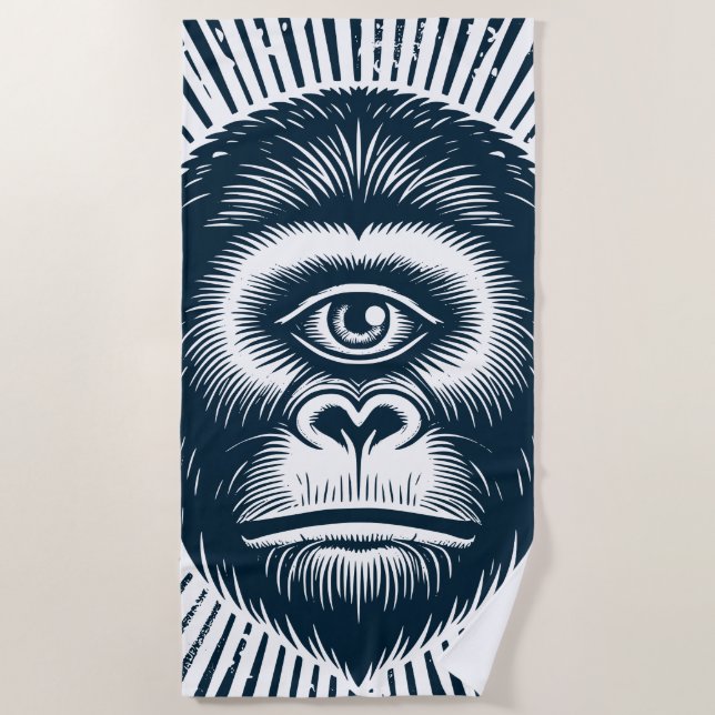 Serviette De Plage Monkey Cult (Devant)