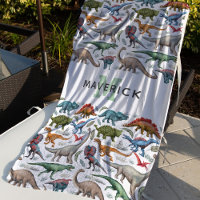 Monogramme de dinosaure préhistorique pour enfants