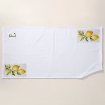 Monogramme moderne Zesty Lemon