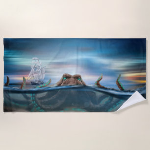 Serviette De Plage Monstre marin de Kraken