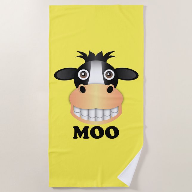 Serviette De Plage Moo - Beach Towel (Devant)