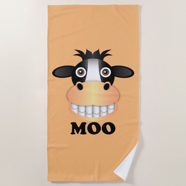 Serviette De Plage Moo - Beach Towel (Devant)