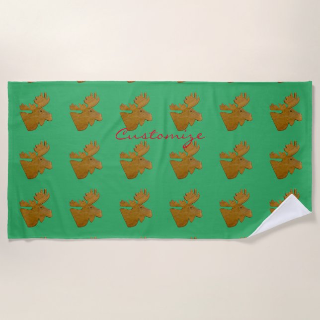 Serviette De Plage Moose Head Thunder_Cove (Devant)